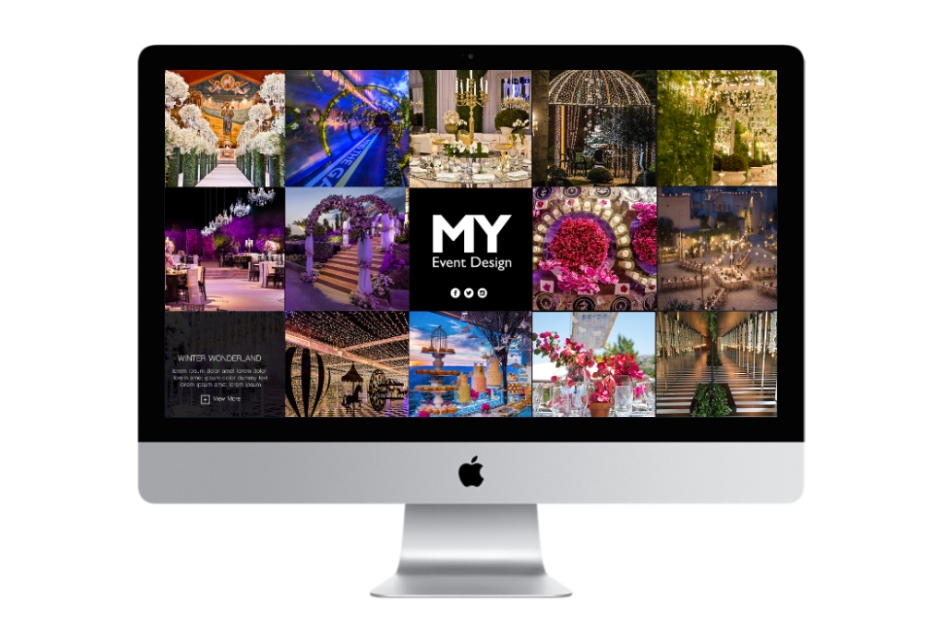 Jordan’s Event Planner of the Year launches a website with Aimstyle | Aimstyle Graphics
